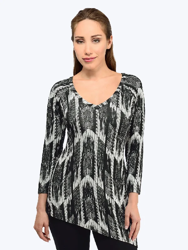 Tianello "Payson" French Knit "Toni" Tunic