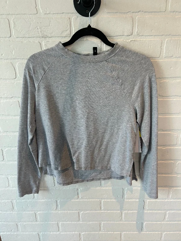 Top Long Sleeve By Eileen Fisher In Grey, Size: Xxs