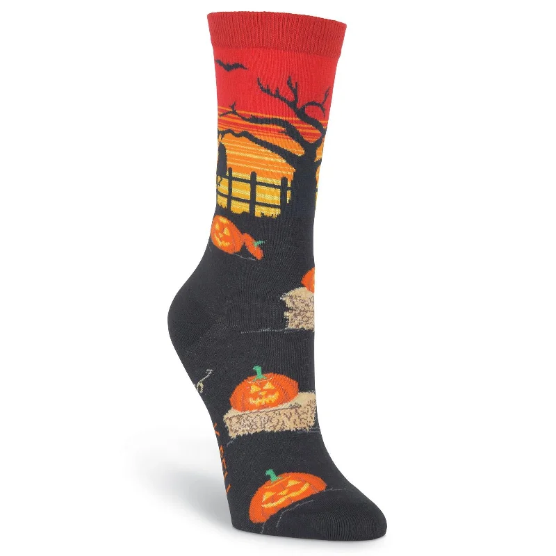 K. Bell Womens Halloween Twilight Crew Socks