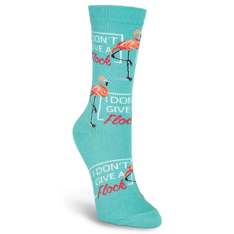 K. Bell Womens I Dont Give A Flock Crew Socks