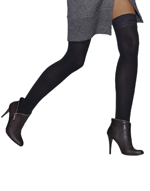 Hanes Silk Reflections Blackout Opaque Thigh Highs 1 Pair Pack